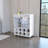Kitchen Cart, 8-Bottle Rack Bar Cart