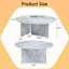 Table basse ronde blanche en MDF multi-styles