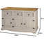 125cm Solid Wood Sideboard