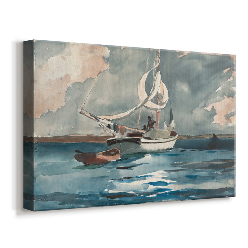 Sloop, Bermuda-Winslow Homer-Gallery Wrapped Canvas-1899, 8x12