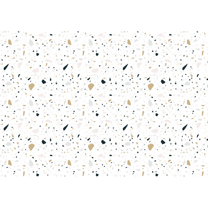 Sabatier Vinyl Machine Printed Area Rug, Rectangle 5'3" x 7'6.6"