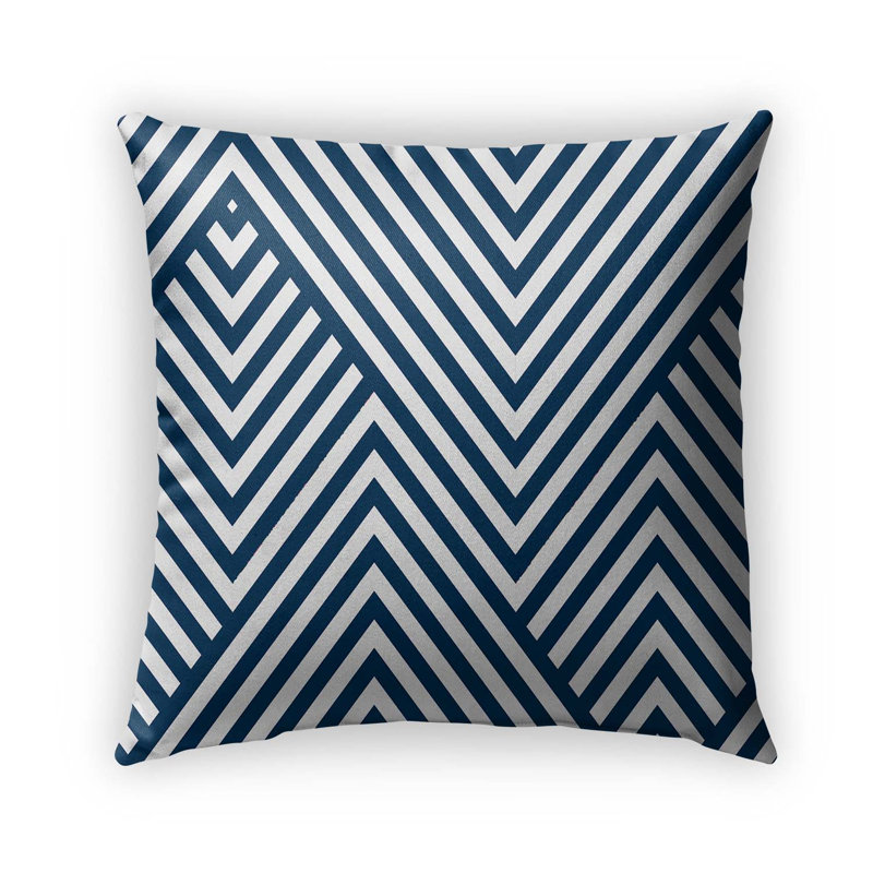 Housse et insert de coussin carré nautique d'extérieur, 18" x 18"
