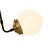 3-Light Brass Accents Frosted Glass Semi-Flush Mount