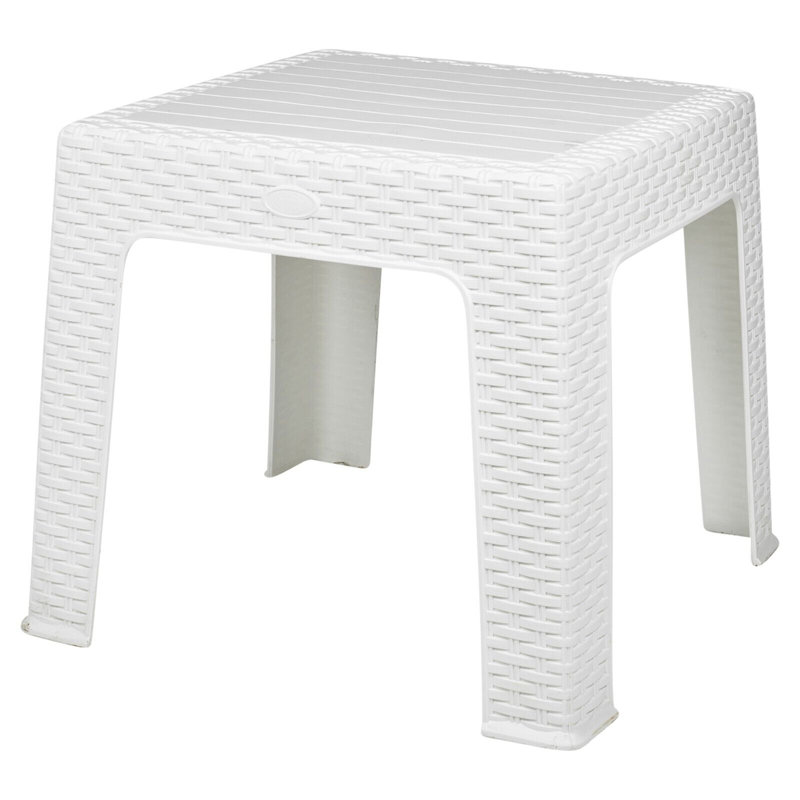 Addlyn Square Outdoor Coffee Table , 43cm cm W 43cm cm D, White