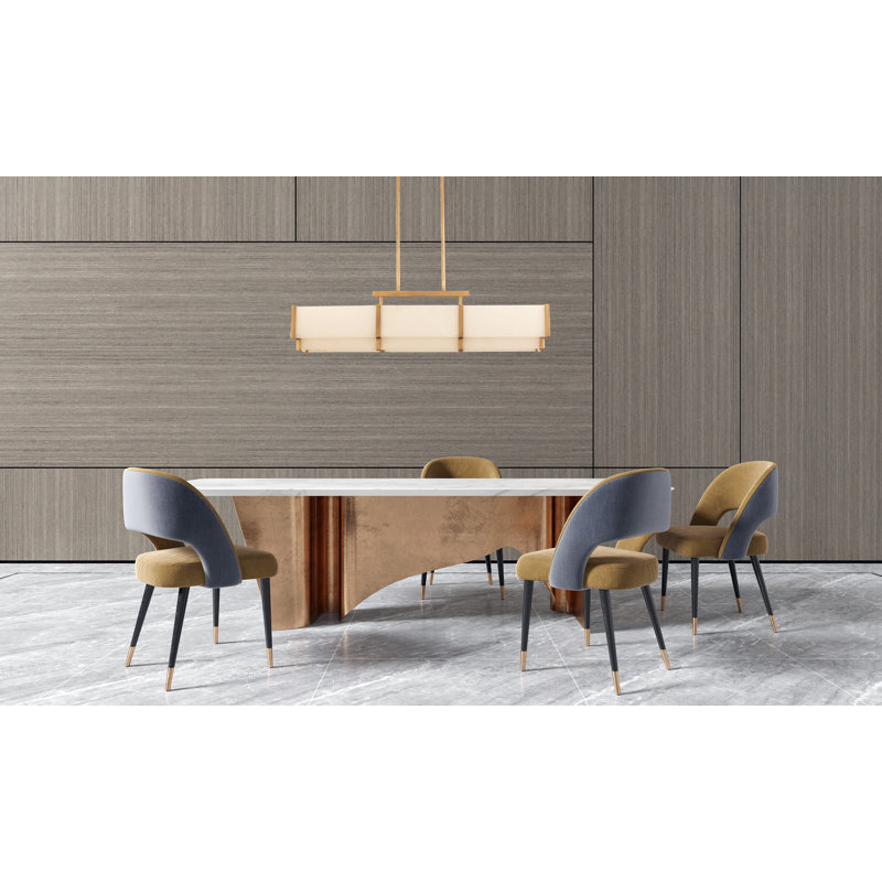 Orleans 5-Light Linear Chandelier in Gold, Gold, Gold