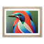XH1022-648X Angelical Kingfisher Bird Abstract - Single Picture Frame Painting-1254183914-1254183913