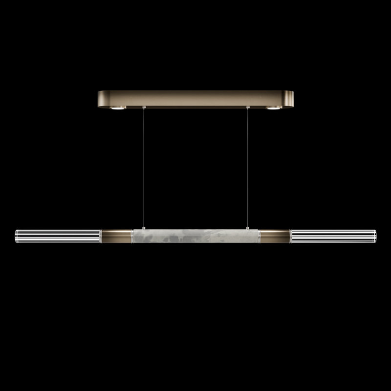 Antonia 4 - Light LED Pendant, Nickel/Ombre Bronze/Smoke
