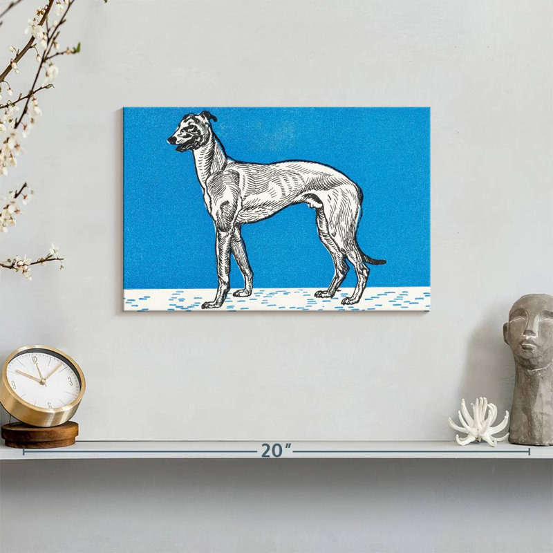 Brampt Greyhound III, 8" H x 12" W
