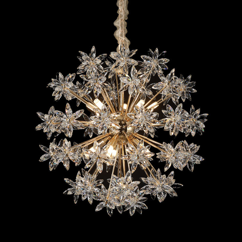 Lustre rond 10 lumières Bouquet