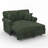 Chenille Chaise Lounge Sofa Bed With Removable Cushion-1238241493