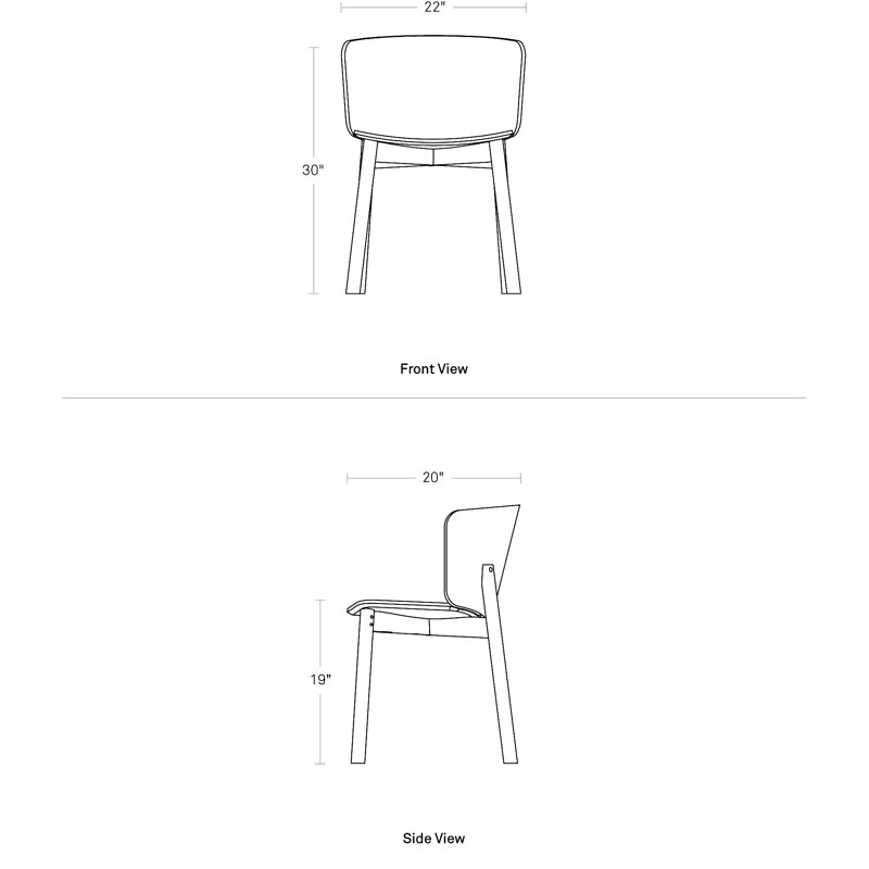 Buddy Dining Chair, Walnut