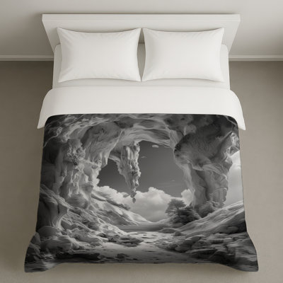 Housses de couette monochromes paysage rocheux