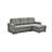 Convertible L-Shaped Sectional Sleeper Sofa Bed-948907202