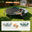 Coussin de trampoline double face Newacme LLC amélioré, housse de rechange pour ressort de sécurité rond, imperméable, résistant aux déchirures, sans trou pour le mât-111121775-111121771