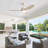 46 Inch New Design Ceiling Fan With Lights 3 ABS Blades 6-Speed DC Motor-743186006-743185992