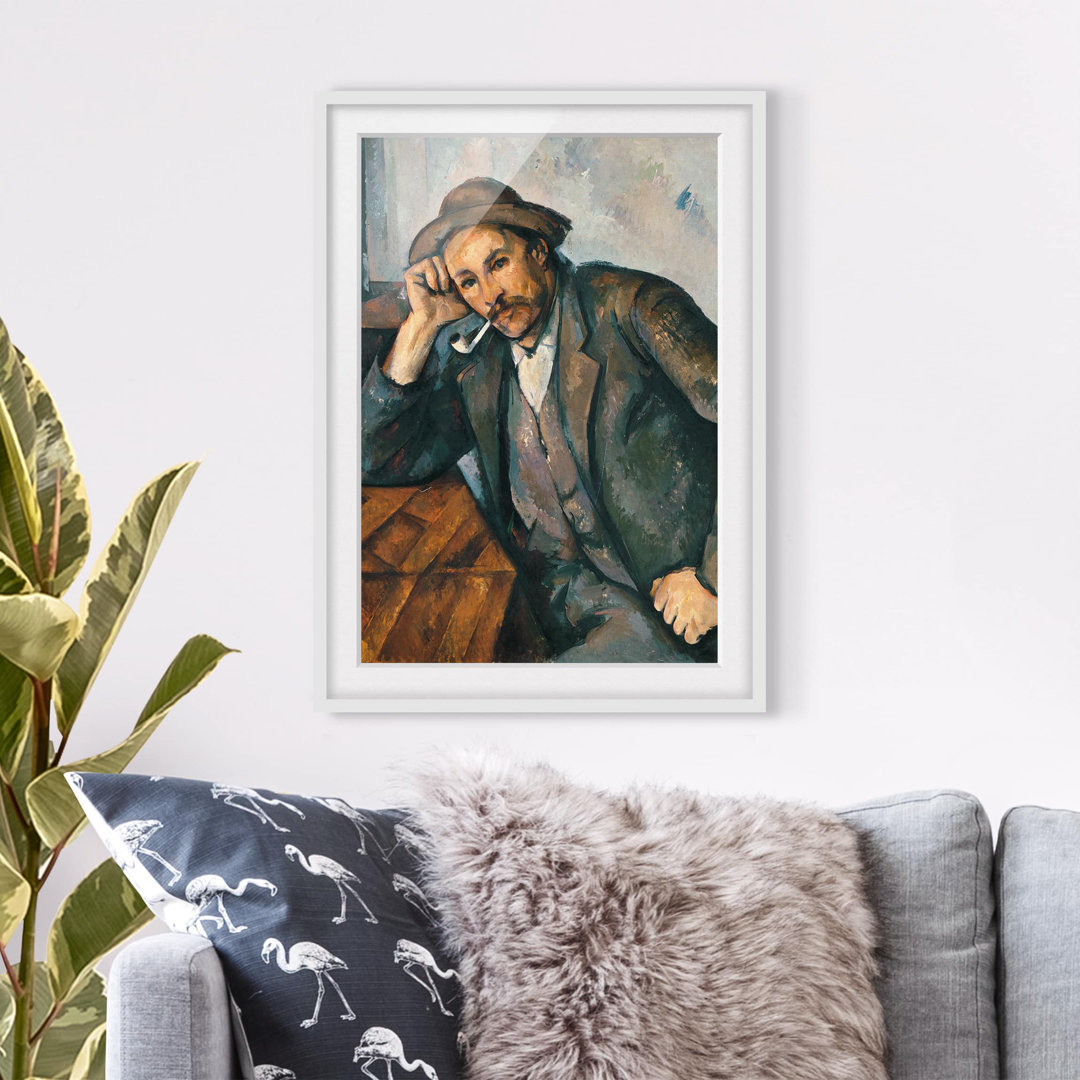 Gerahmter Kunstdruck Der Raucher von Paul Cézanne