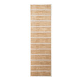 Hand Loomed Striped Area Rug in Gold