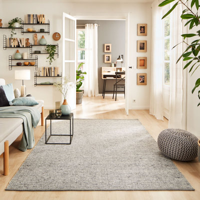 Areeza Flatweave Wool Grey Rug