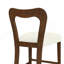 Ensemble de 2 tabourets de comptoir sans accoudoirs (noyer + beige)-2120397163-2120397161