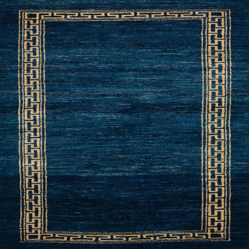 Abstract Indoor Rug, Square 6'