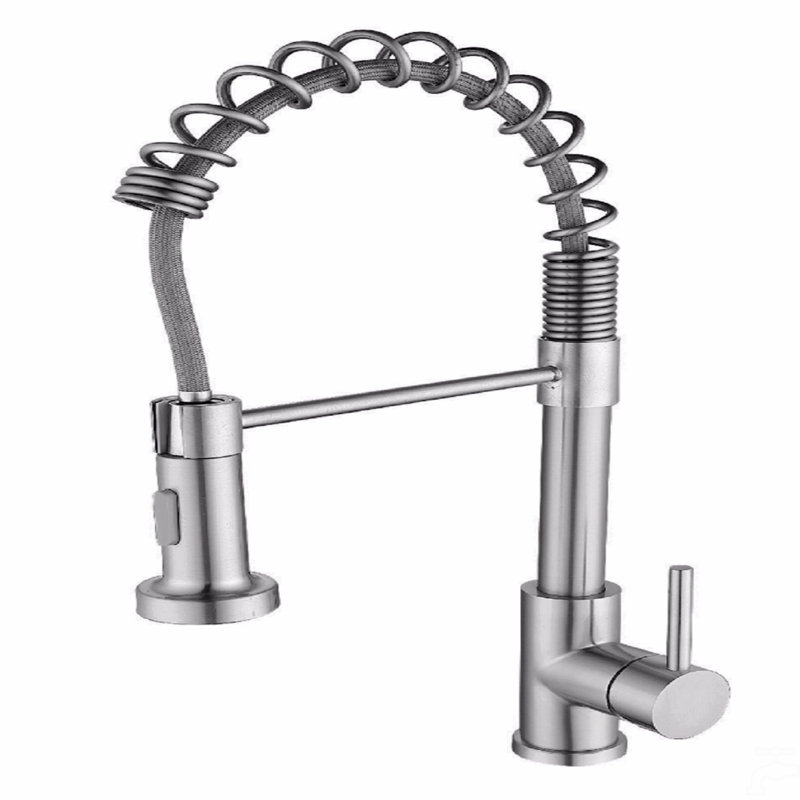 Robinet d'évier de cuisine à poignée simple