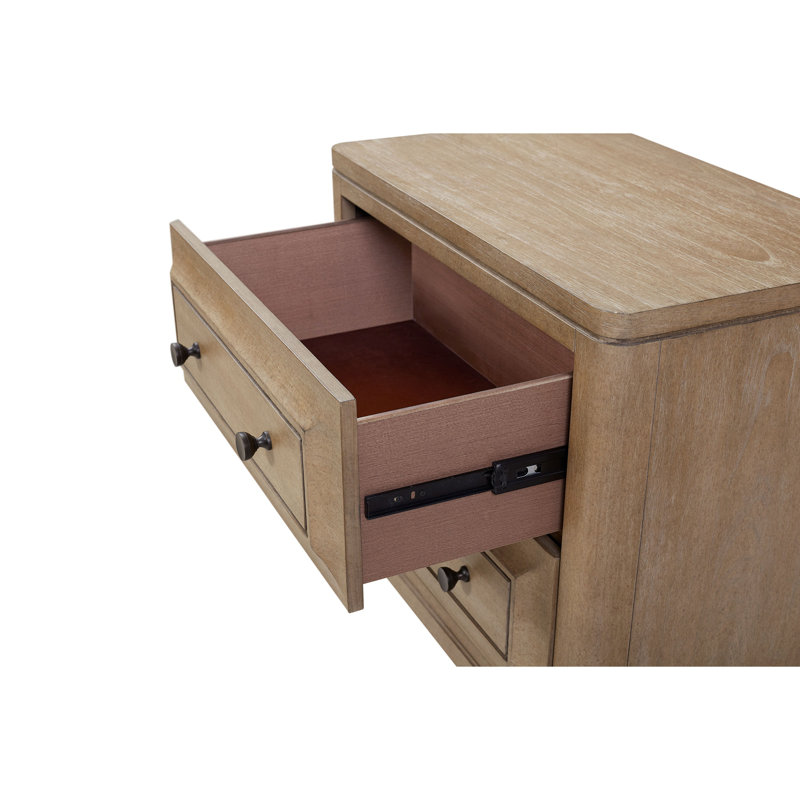 2 Drawer Nightstand With Sand