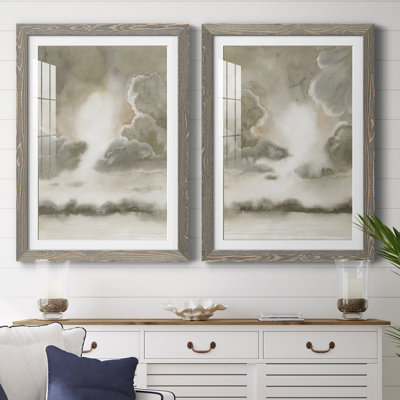 Sepia Sky I " Sepia Sky I " 2 Piece Art Color Photography Painting