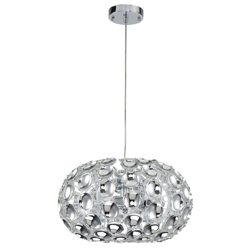 Luminaire suspendu tambour 5 lumières Montejano