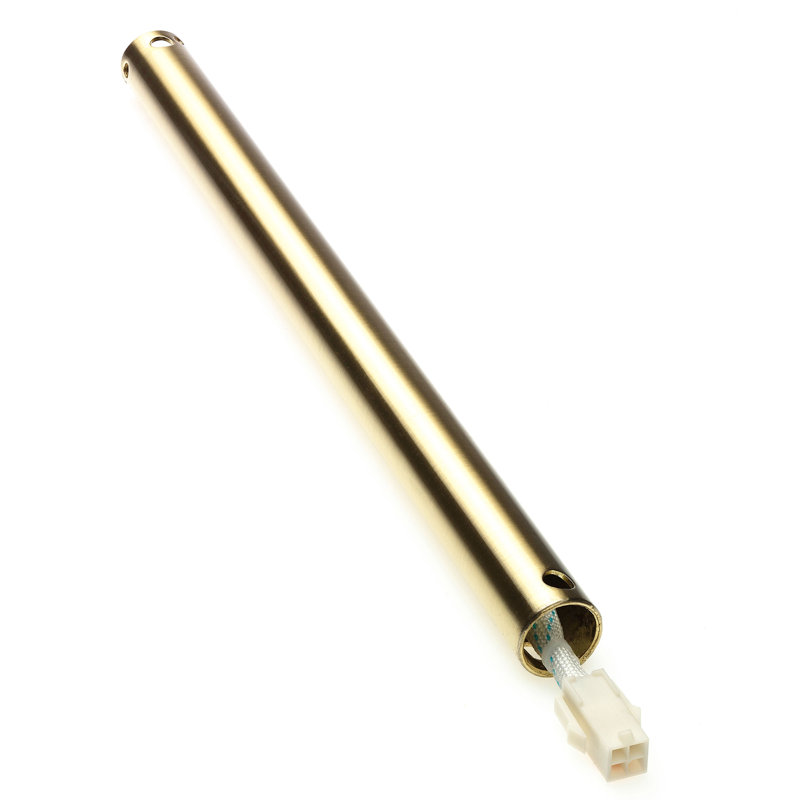 Extension Rod, Brass semi-matte, 2.18cm H x 46cm W x 2.18cm D