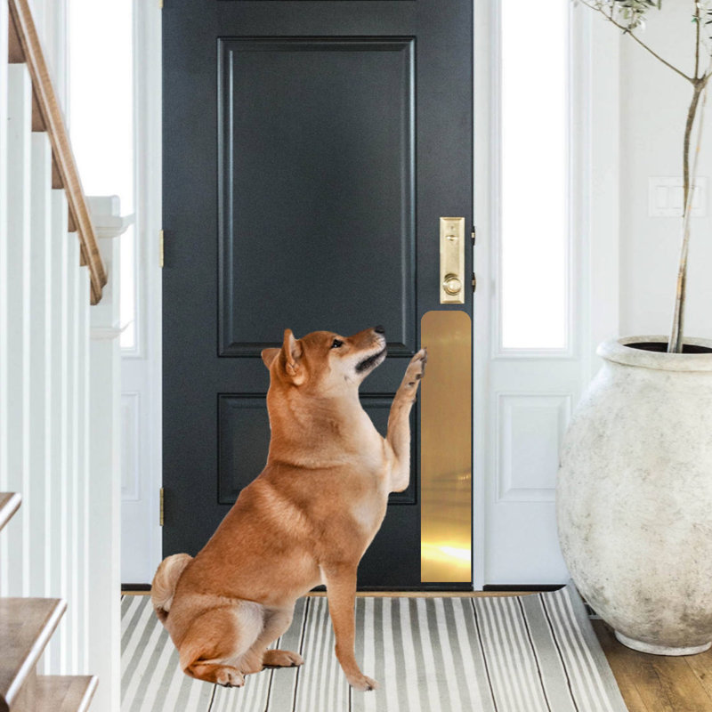 Acrion Metal Pet Door Accessory, Satin Black, 30" H x 6" W x 0.04" D