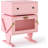 End Table With LED Light Strips, Modern Bedside Table With 360° Rotating Drawer, Creative End Table With Storage, Wood Night Stand Cabinet For Living Room, Bedroom-629463350-629463348