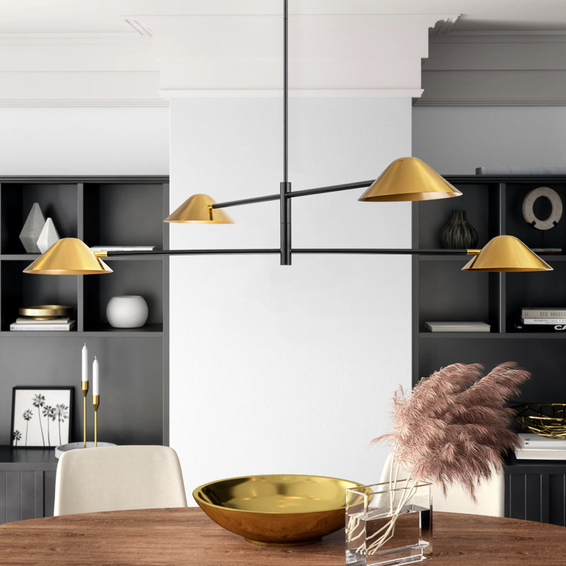 Clearmont 4-Light Chandelier, 9.8'' H x 59'' W x 59'' D