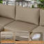 Ensemble de canapé d'extérieur en osier 7 pièces avec table de foyer et coussins PE 7 pièces-87935087