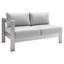 Causeuse d'extérieur en aluminium Shore Sunbrella-2095654384