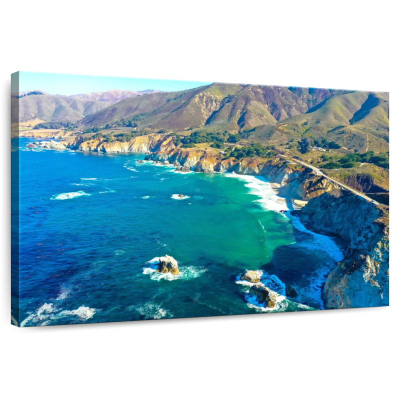 California Coastline, 16" H x 24" W