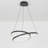 Lustre moderne intelligent 1 lumière avec télécommande Keahi Wi-Fi-788320834