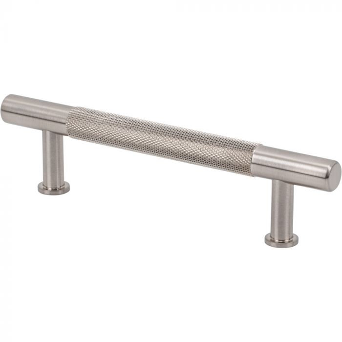 Beliza Knurled Bar Pull, 5 1/16", Brushed Satin Nickel