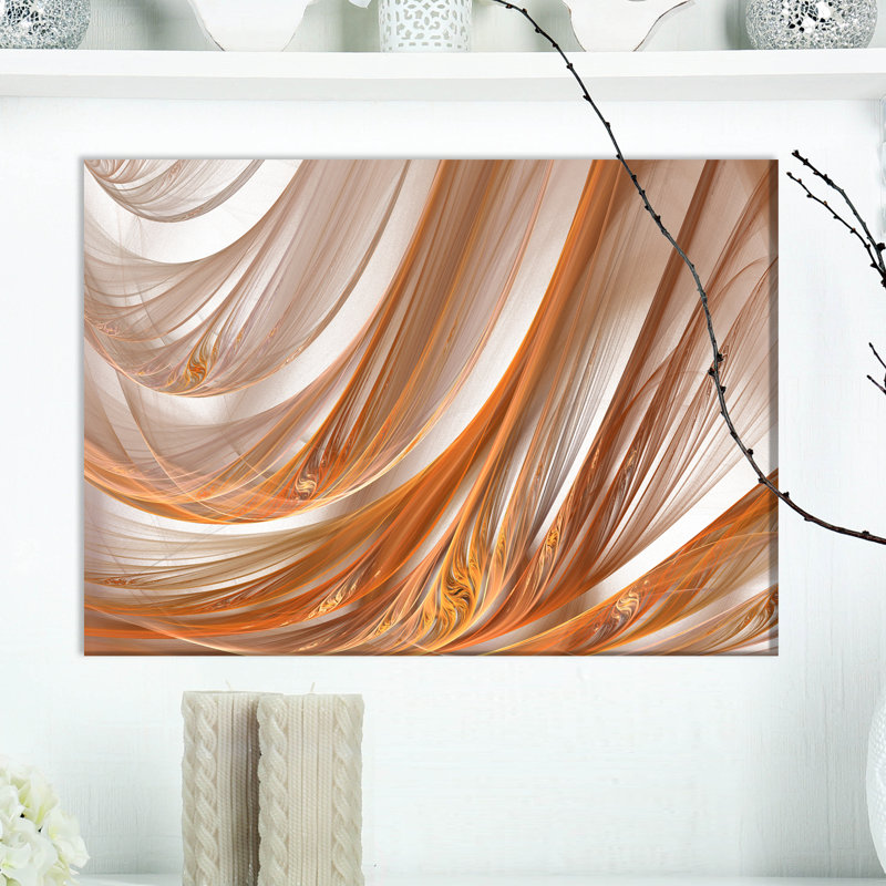 «Modern Brown Shade», reproduction d'art contemporain sur toile tendue, H 20 po x l 20 po x P 1 po