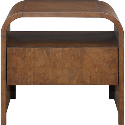Giesecke Oak And Ash Burl Veneer Night Stand by Millwood Pines