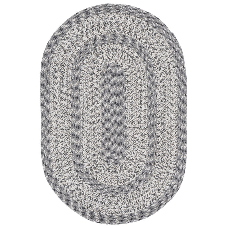 Braided 265 Hand Woven Performance Machine Washable No Pattern Rug, Oval 6' x 8'