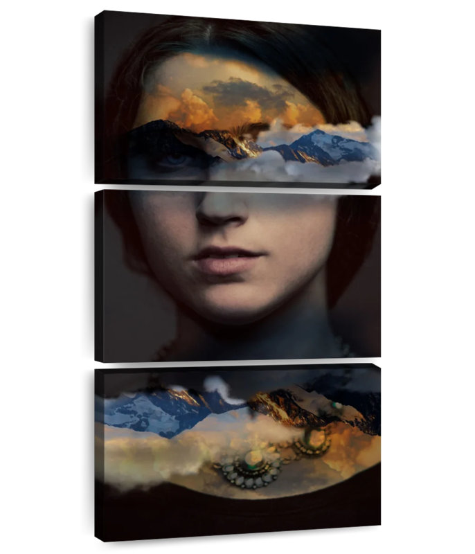 Nature Soul Female Portrait, H 27 po x l 12 po