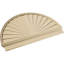 Half Round Signature Urethane Pediment, Primed Tan-102752334-113057100-113221388