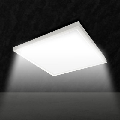 Plafonnier carré carré - sélectionnable 2700K-5000K - blanc