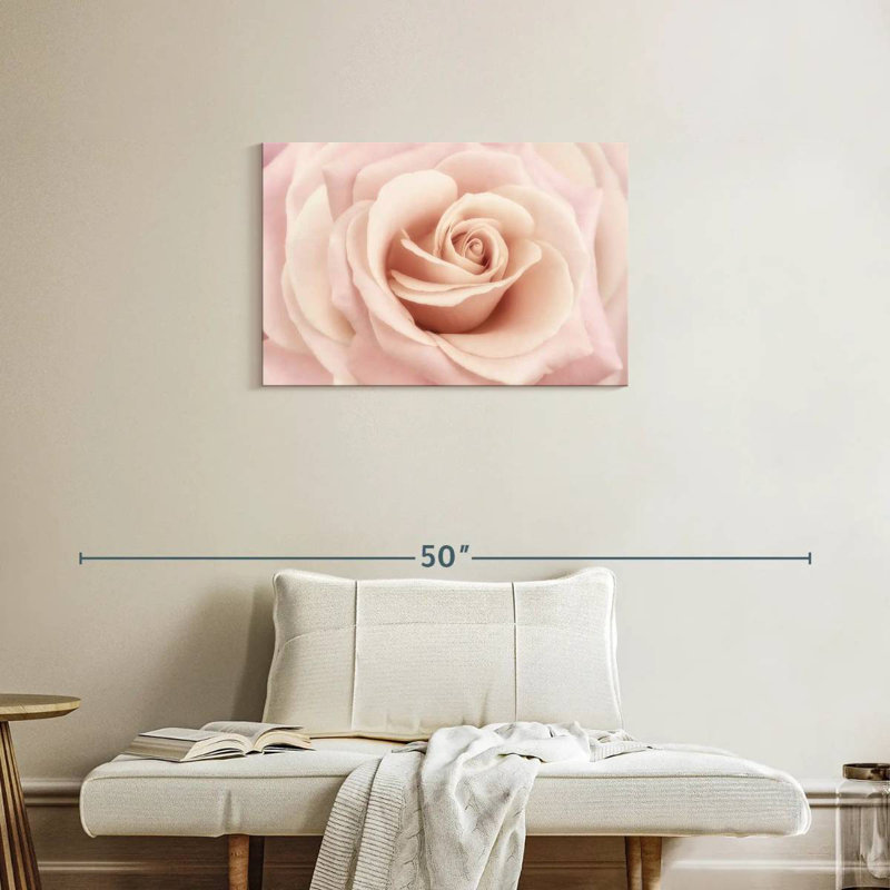 Harnek Peach Pink Rose, 20" H x 30" W