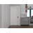 Newton Solid Core White Primed Smooth Texture Single Prehung Interior Door Black Hinges-91485606-93861292-91485614