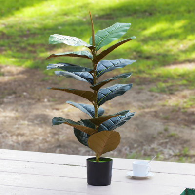 30 pouces plante en faux caoutchouc dans un pot