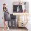 Bhargava Fabric Laundry Hamper with Handles-512304302-512304300