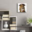  «Fluffy» par Sean Parnell, art mural en verre acrylique, 12 po x 12 po