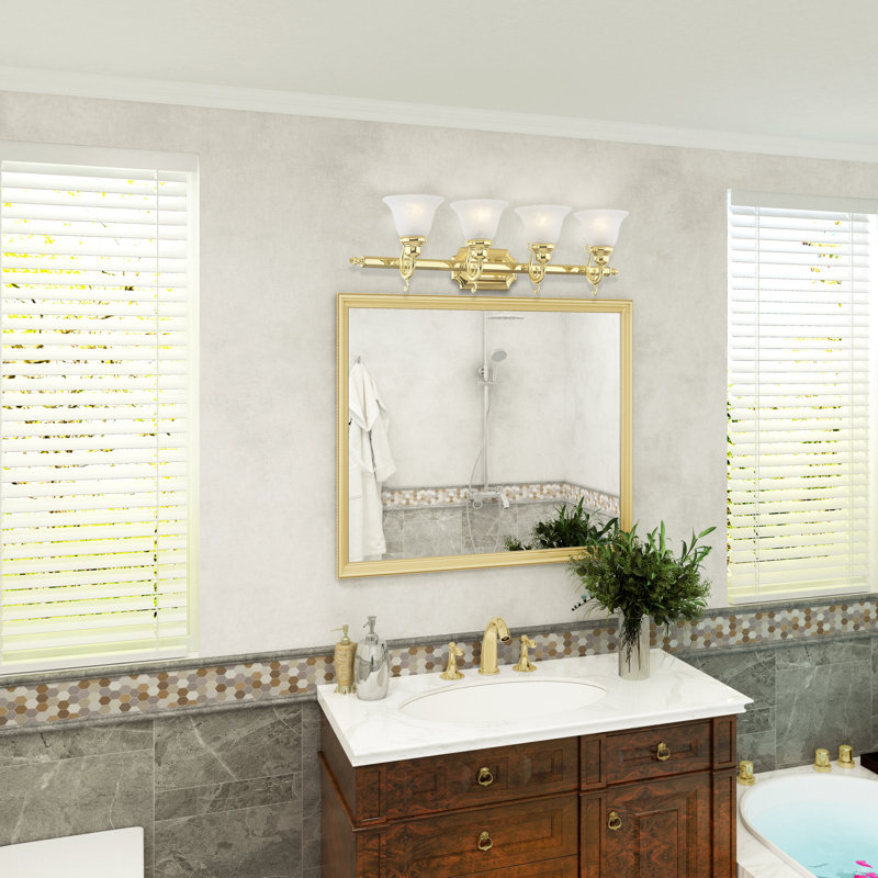 Christiansburg 4 - Light Dimmable Vanity Light, Polished Brass