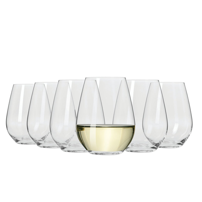 Maxwell & Williams Vino Set of 6 Stemless Wine Glasses, 400ml